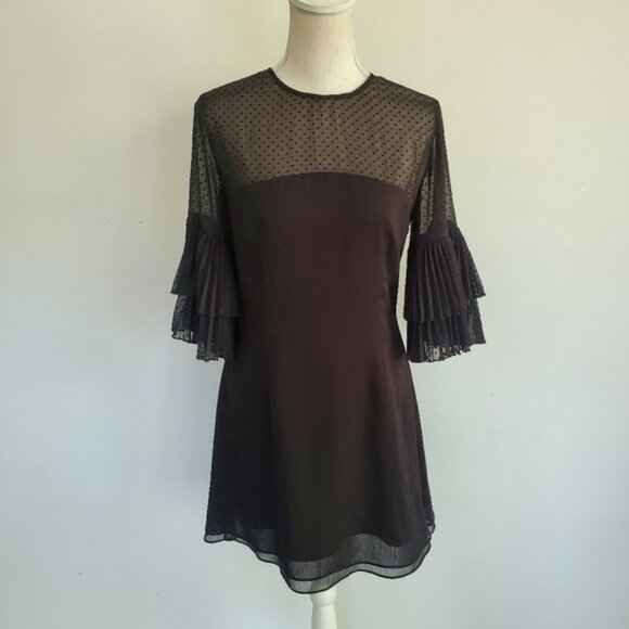 Keepsake the Label Horizons Dotted Black Mini Dress - Picture 3 of 11